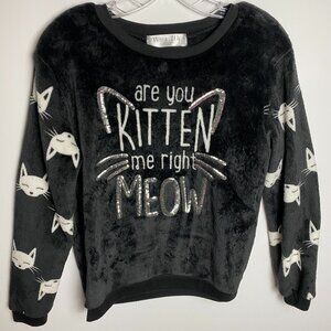 WoundUp ARE YOU KITTEN ME Soft Sweater Sequins